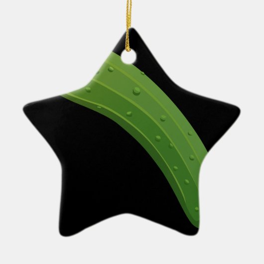 Glitch Food zucchini Keramisch Ornament (Voorkant)