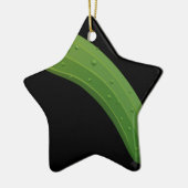 Glitch Food zucchini Keramisch Ornament (Links)