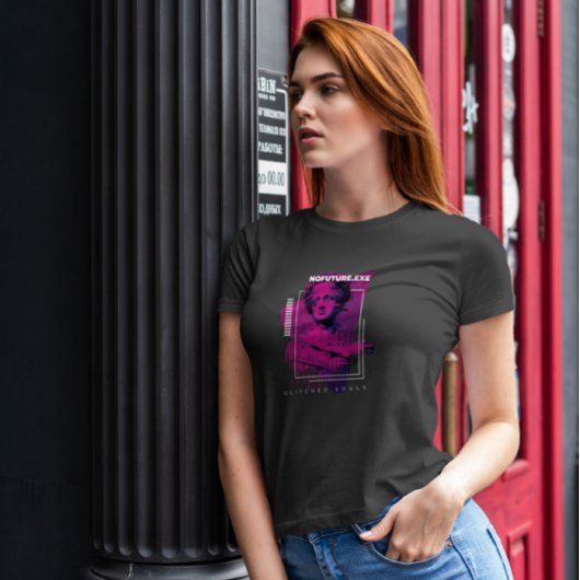 Glitch Framed Statue T-shirt