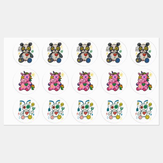 Glitch Gang - Schattigee Chaos Sticker Pack (Vel)