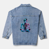 ❤️GLITCH GEBEURT! Grappige AI Chatbot Companion Me Denim Jacket (Achterkant)