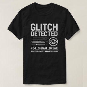 GLITCH GEDETECTEERD - Analoge horror-uitzendfout T-shirt