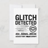 GLITCH GEDETECTEERD - beschadigde signaaloverdrach Kaart (Voorkant)