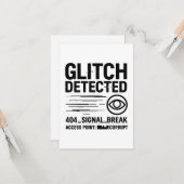 GLITCH GEDETECTEERD - beschadigde signaaloverdrach Kaart (Voorkant / Achterkant in situ)