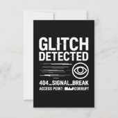 GLITCH GEDETECTEERD - beschadigde signaaloverdrach Kaart (Voorkant)