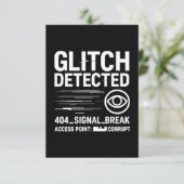 GLITCH GEDETECTEERD - beschadigde signaaloverdrach Kaart (Staand voorkant)