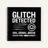 GLITCH GEDETECTEERD - beschadigde signaaloverdrach Notitieboek (Voorkant)