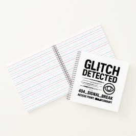 GLITCH GEDETECTEERD - beschadigde signaaloverdrach Notitieboek