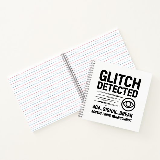 GLITCH GEDETECTEERD - beschadigde signaaloverdrach Notitieboek (Binnen)
