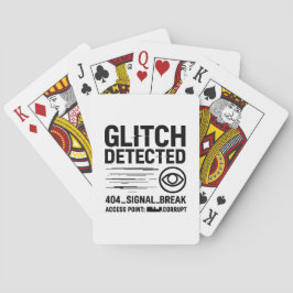GLITCH GEDETECTEERD - beschadigde signaaloverdrach Pokerkaarten