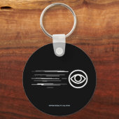 GLITCH GEDETECTEERD - beschadigde signaaloverdrach Sleutelhanger (Achterkant)