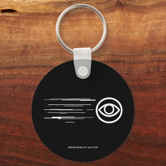 GLITCH GEDETECTEERD - beschadigde signaaloverdrach Sleutelhanger (Achterkant)