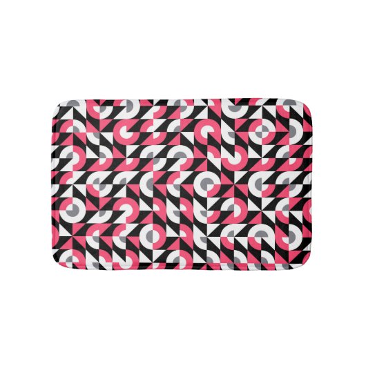 glitch: geometrisch Abstract patroon Badmat (Voorkant)