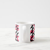  glitch: geometrisch Abstract patroon Espresso Kop (Achterkant)