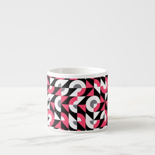  glitch: geometrisch Abstract patroon Espresso Kop (Voorkant)