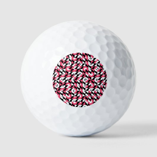 glitch: geometrisch Abstract patroon Golfballen (Voorkant)
