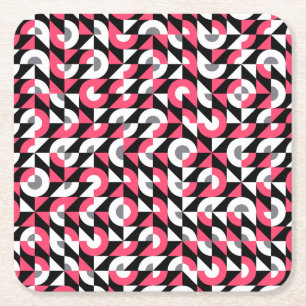 glitch: geometrisch Abstract patroon Kartonnen Onderzetters