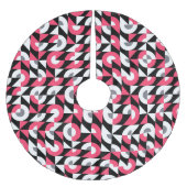  glitch: geometrisch Abstract patroon Kerstboom Rok (Voorkant)