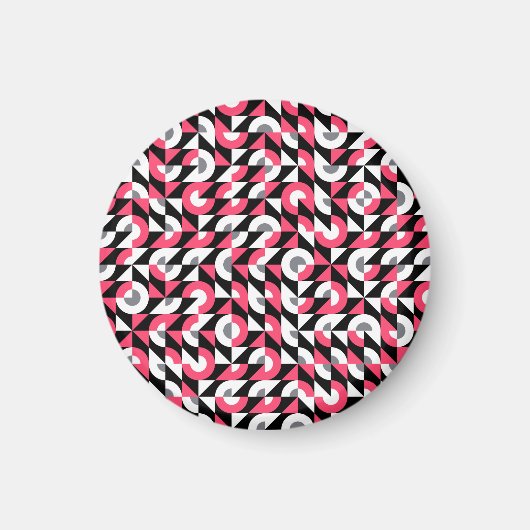  glitch: geometrisch Abstract patroon Magneet (Voorkant)