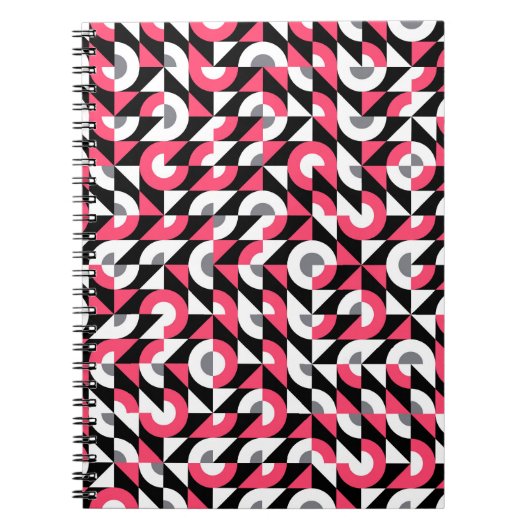 glitch: geometrisch Abstract patroon Notitieboek (Voorkant)