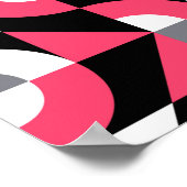 glitch: geometrisch Abstract patroon Poster (Hoek)