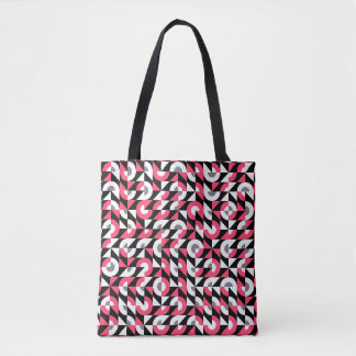  glitch: geometrisch Abstract patroon Tote Bag