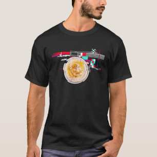 Glitch Hummus Midden-Oosterse Keuken Mannen Vrouwe T-shirt