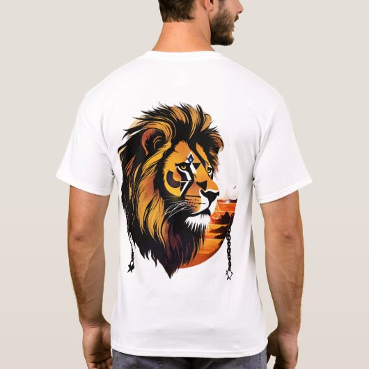 Glitch Lion T-shirt (Achterkant)