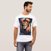 Glitch Lion T-shirt (Voorkant volledig)