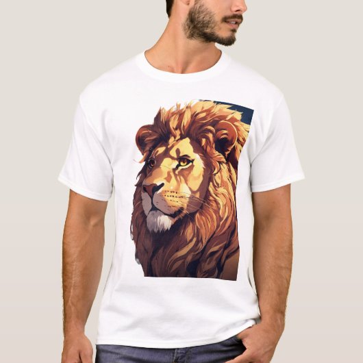 Glitch Lion T-shirt (Voorkant)