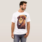 Glitch Lion T-shirt (Voorkant volledig)