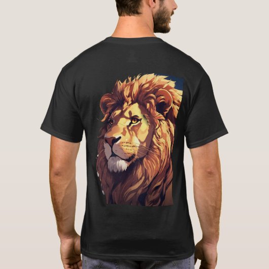 Glitch Lion T-shirt (Achterkant)