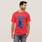 Glitch Mode Activated Cyber Alien Power T-shirt (Voorkant volledig)