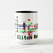 Glitch Mode — Cyberpunk Digitale Glitch Design. Mok (Midden)