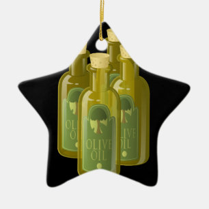 Glitch olijfolie voor menselijke consumptie keramisch ornament