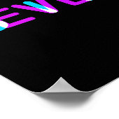 Glitch Optical Illusion Six Seven 6 7 Meme Gen Alp Poster (Hoek)