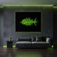 Glitch Pixel Code Vis Muur Kunst