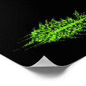 Glitch Pixel Code Vis Muur Kunst Poster (Hoek)
