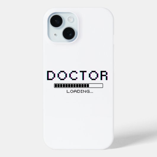 Glitch Pixel Dokter Laad Humor Case-Mate iPhone Case (Achterkant)