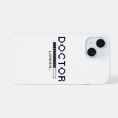 Glitch Pixel Dokter Laad Humor iPhone 15 Case (Achterkant horizontaal)
