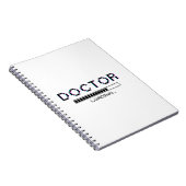 Glitch Pixel Dokter Lade Humor Notitieboek (Rechterzijde)