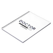 Glitch Pixel Dokter Lade Humor Notitieboek (Linkerzijde)