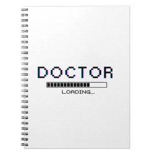 Glitch Pixel Dokter Lade Humor Notitieboek