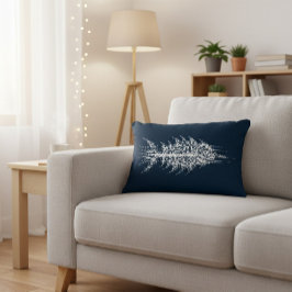 Glitch Pixel White Fish Accent Kussen