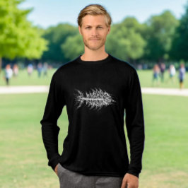 Glitch Pixel Witte Vis  Tri-Blend Shirt