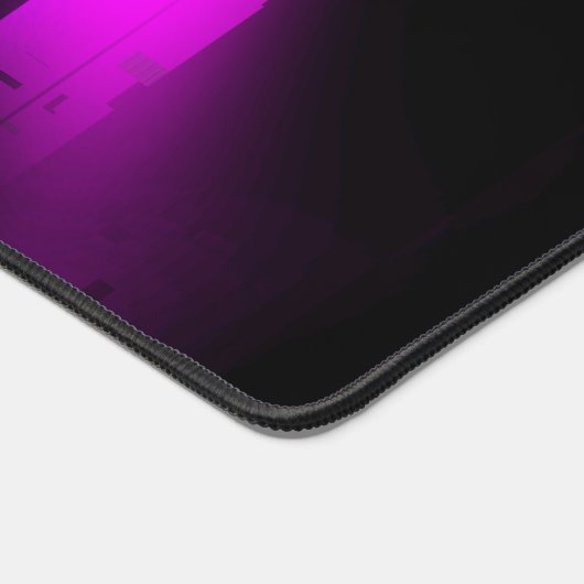 Glitch plasma zwart bureaumat (Hoek)