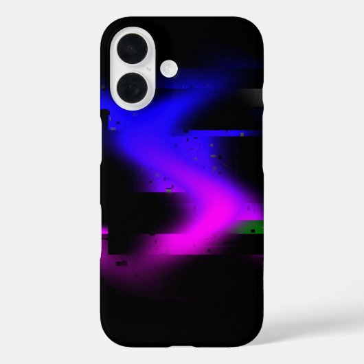 Glitch plasma zwart Case-Mate iPhone case (Achterkant)