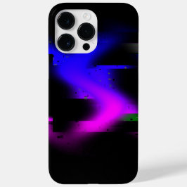 Glitch plasma zwart iPhone 16 hoesje
