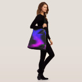 Glitch plasma zwart crossbody tas (Op model)