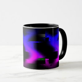 Glitch plasma zwart mok